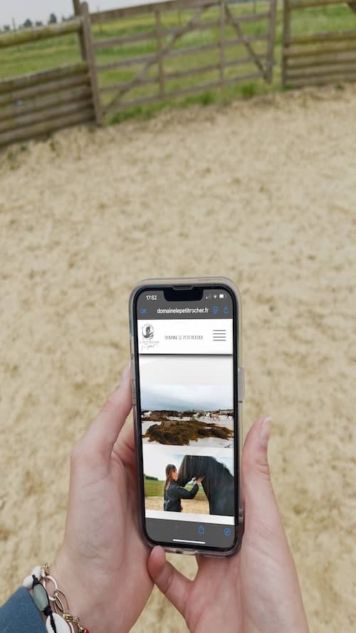 Mockup projet site internet Domaine Le Petit Rocher